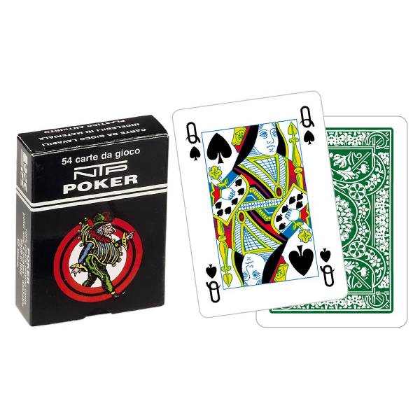 Carte Poker Floreale Verde Long Life NTP in PVC - Dal Negro