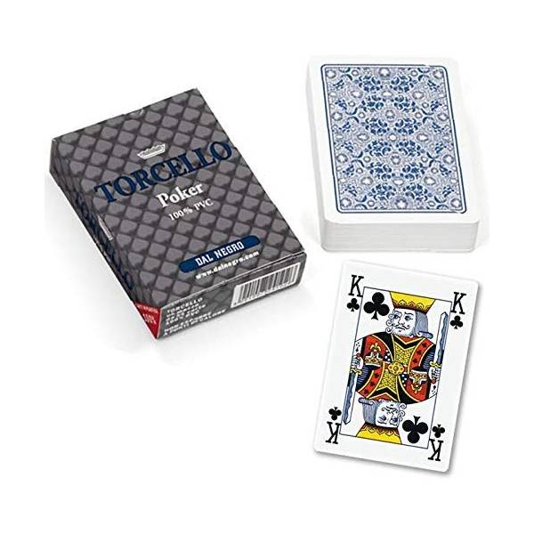Carte Poker Torcello A1 Blu All Plastic - Dal Negro