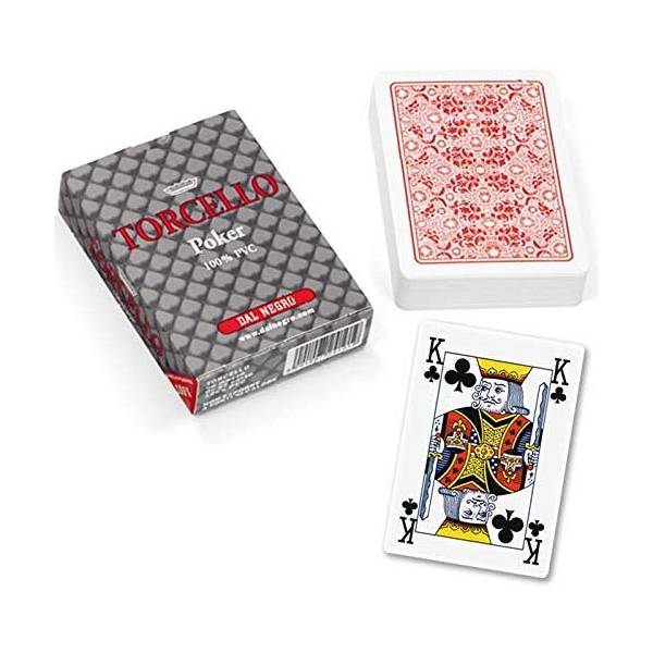 Carte Poker Torcello A1 Rosso All Plastic - Dal Negro