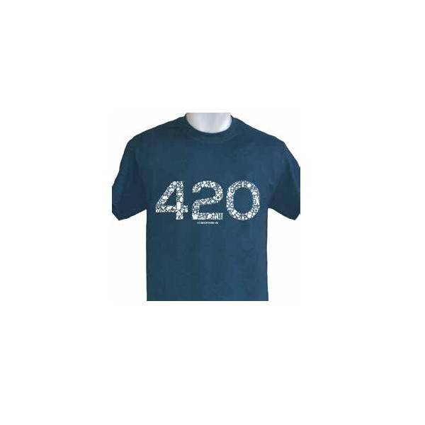 T-Shirt 420 - Icona 420 XL Azzurra