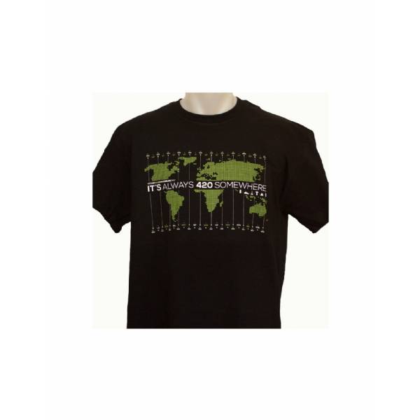 T-Shirt 420 - Stampa Doppia Always 420 XL Nera