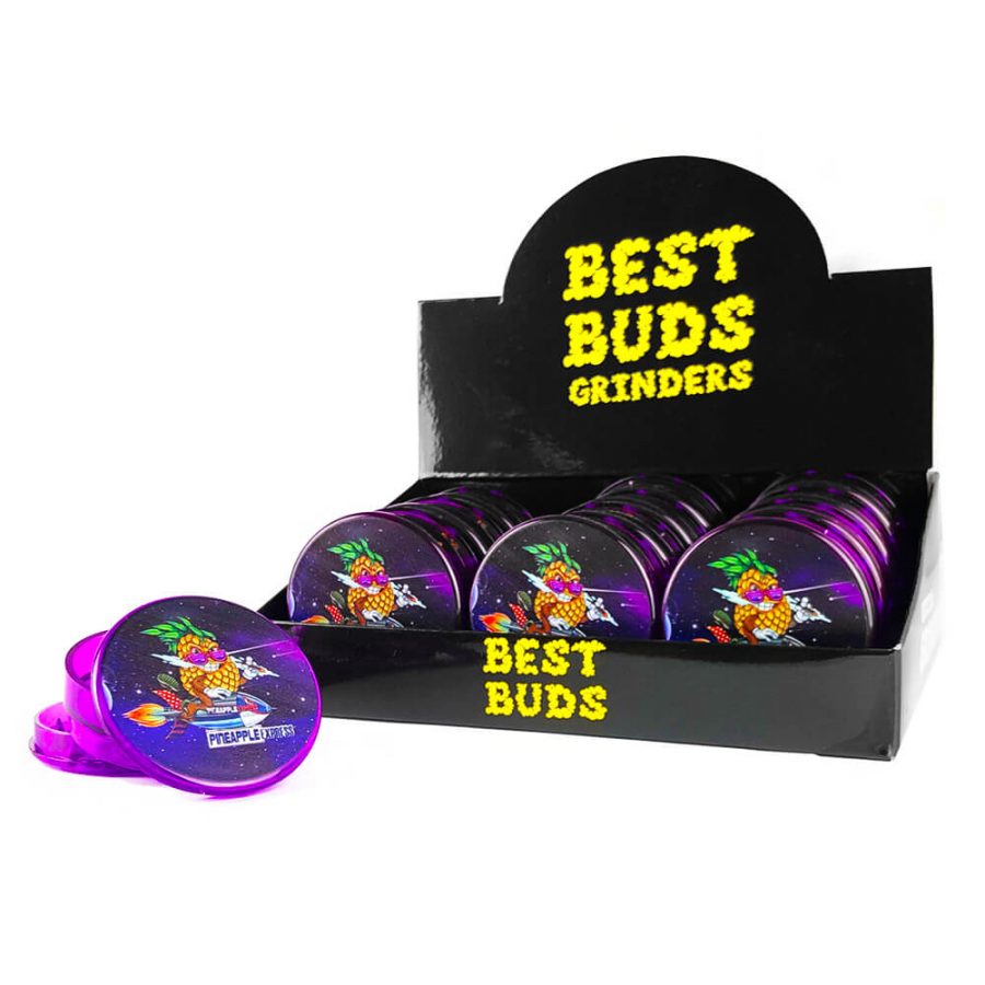 Best Buds Grinder in Plastica Pineapple Express 3 Parts - 50mm 