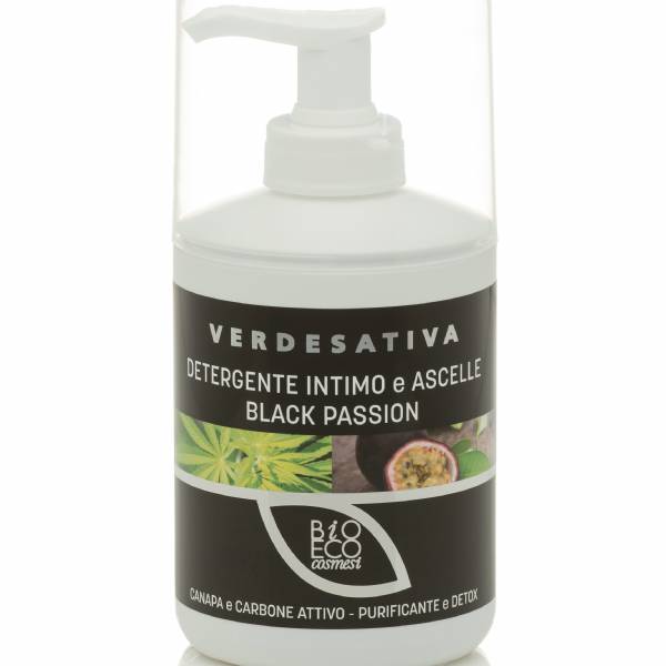 Detergente Intimo e Ascelle Black Passion al Carbone 250ml - Verdesativa