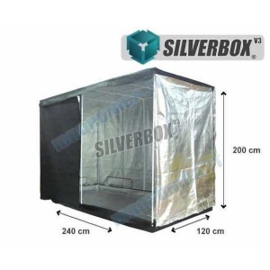 SilverBox V3 in Mylar 240x120x200cm - Grow Box Per Coltivazione Indoor - 2,9 mq
