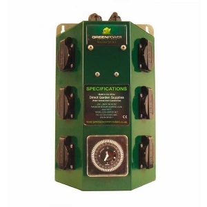 Timer Contatore Professionale a 6 vie 4000W - Green Power - Nutriculture