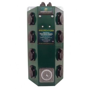 GreenPower - Quadro Elettrico con Timer 8 vie - 4200W