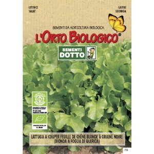 Semi biologici di Lattuga Bionda Taglio Foglia Di Quercia