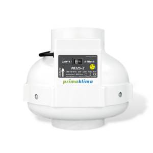 Aspiratore Prima Klima PK125 – Bi-Potenza, diam. 125, Motore EMS, portata 220mc/h/360mc/h