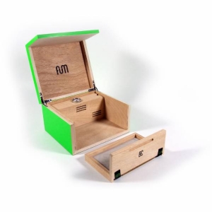 Fum Box Small - Scatola da Tavolo con Umidificatore Verde