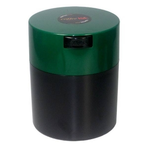 TightVac - Coffeevac contenitore ermetico 0,8L - Nero/Tappo Verde Scuro