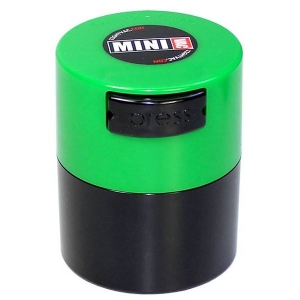 TightVac - MiniVac contenitore ermetico 0,12L - Nero/Tappo Verde
