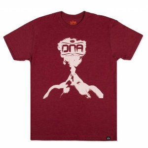 DNA - T-Shirt Smoking Girl Rosso/Bianco XL
