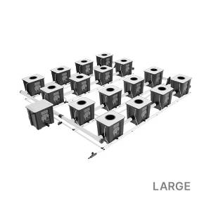 Idrolab sistema RDWC 4 File 75cm - 16 vasi