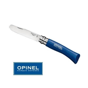 Opinel Coltello Punta Tonda Bimbi N°07 - Manico Blu