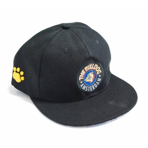 The Bulldog Original Flat Cap Black