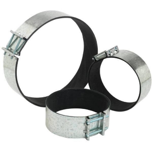 Fascetta stringitubo a vite con gommapiuma interna