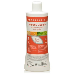 VerdeSativa - Sapone Liquido Canapa ed Agrumi 1L