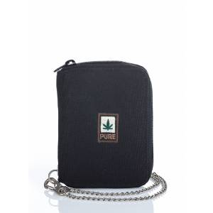Portafoglio con Catena Black13x10x2,5 Pure