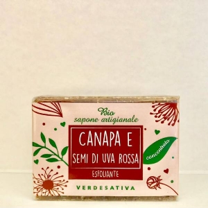 BioSapone Canapa e Semi di Uva Rossa - Verdesativa