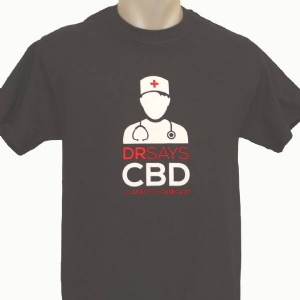T-Shirt 420 - Stampa Doppia CBD XL Grigia