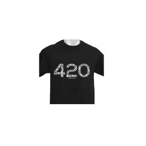 T-Shirt 420 - Icona 420 XL Nera