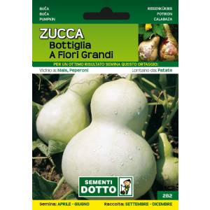 Sementi da Orto - Zucca Bottiglia a fiori grandi - Sem. Dotto