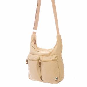 Borsa a tracolla con due tasche 25x11x27h Camel - Pure