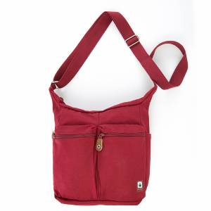 Borsa a tracolla con due tasche 25x11x27h Red - Pure