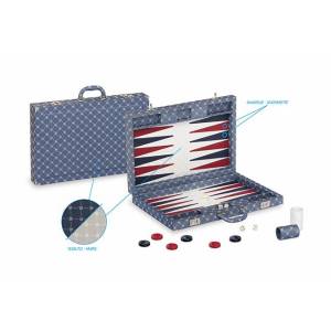Valigia Backgammon Prestige - Blu