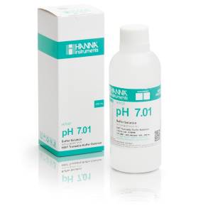 GroLine - Soluzione tampone a pH 7 con certificato di analisi, flacone da 230 ml