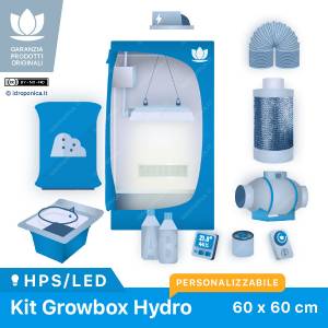 argento idroponica indoor Hydro Light box coltivare linea Trojan