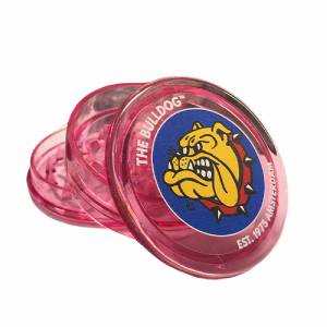 The Bulldog Grinder in Plastica Rosa 3 Parti - 60mm