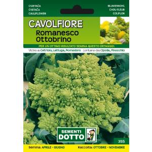 Sementi da Orto - Cavolfiore Romanesco Ottobrino - Sem. Dotto