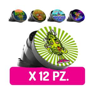 Grinder in Metallo Best Buds 4 Parti - 50mm (12pezzi/display)