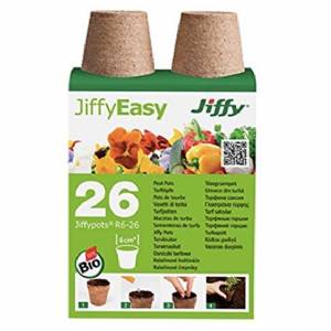 Jiffypot R6-26, Vasetti di torba 6cm (26 vasetti)
