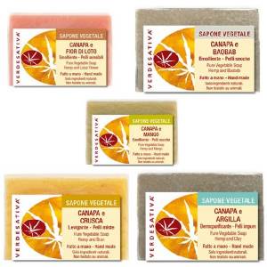 Bio Sapone concentrato alla canapa - 100Gr - Verdesativa