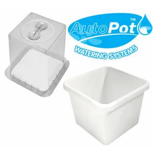 AutoPot - Coperchio Propagatore Trasparente e Vaso Bianco da 8,5L
