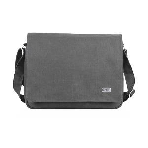 Borsa a tracolla - Vegan 38x8X29cm Grigia - Pure