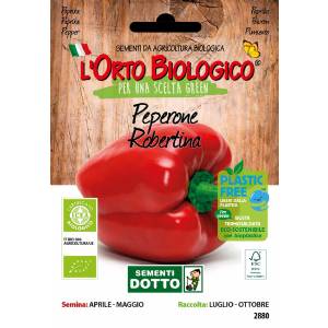 Orto Biologico - Semi di Peperone Robertina - Sem. Dotto