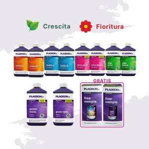 Kit Fertilizzanti Plagron per Crescita e Fioritura + Omaggio (Sugar Royal + Green Sensation)