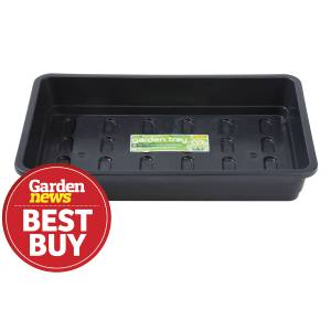 Garland - Vassoio da giardinaggio Midi nero senza fori 37,5x23x6cm
