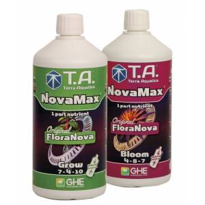 KiT Fertilizzante Tripack per Coltivazione Novamax (Floranova + Ripen) - Terra Aquatica by GHE
