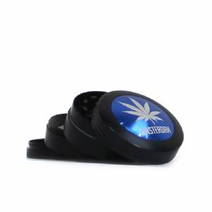 Grinder in Metallo Amsterdam Leaf Multicolore 52mm - 4 parti