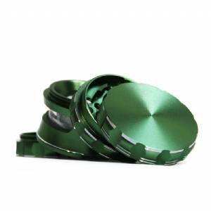 Grinder in Alluminio Verde di Alta Gamma 63mm - 4 parti