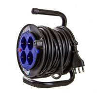 Prolunga Avvolgicavo 15mt - 4x Schuko Bipasso