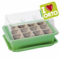 Miniserra con semenzaio biodegradabile di Verdemax - I LOVE ORTO -  12 celle