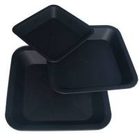 Confezione 4 Sottovasi Rotondi In Plastica 15 Cm - Per Piante Da Interno Ed Esterno