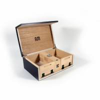 Fum Box Large - Scatola da Tavolo Nera con Umidificatore 