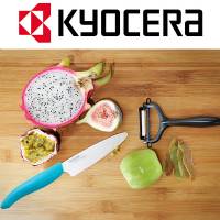 Kyocera - Coltello Frutta e Verdura Ceramica FK110WH Manico Blu