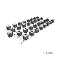 Idrolab sistema RDWC 4 File 75cm - 32 vasi